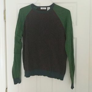 Green purple blue Barney's Crew Neck Sweater
